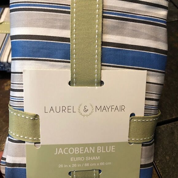 2 shams-Laurel & Mayfair Jacobean Euro Sham, 26 by 26 Inch NEW listing - Picture 4 of 4